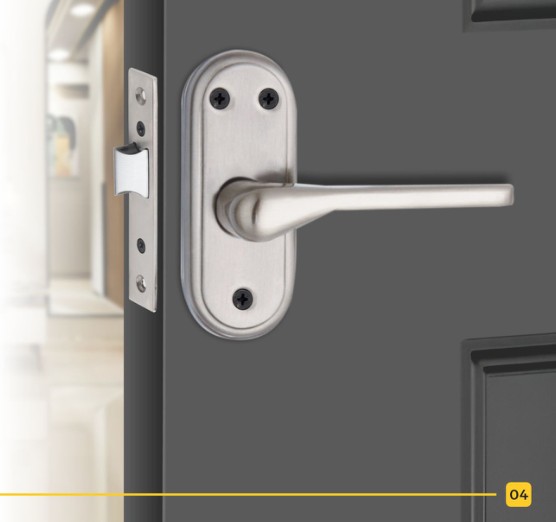 Falcon Export Hub door hardware installed