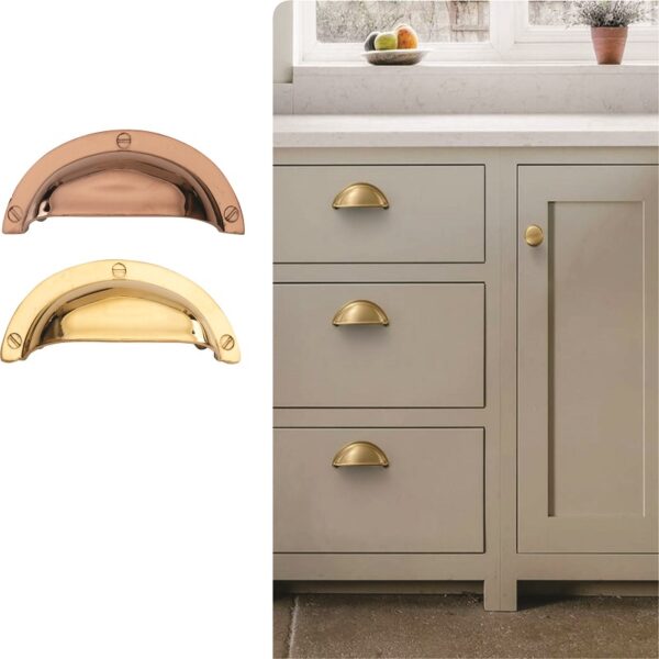 Cabinet Puller FCP-003 brass cup pull