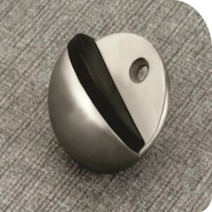 S.S Oval Door Stopper low profile stainless steel