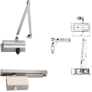 Door Closer FDC-WB-60-80 hydraulic aluminium door closer