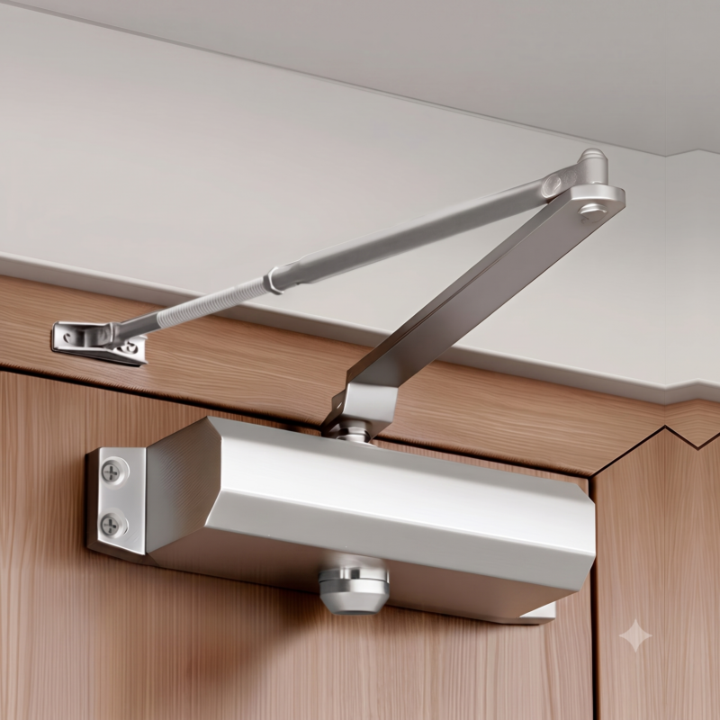 Falcon Export Hub's Hinges include S.S 304 ball-bearing door hinges and soft-close 2D/3D auto hinges for cabinets, built for smooth, long-lasting operation.